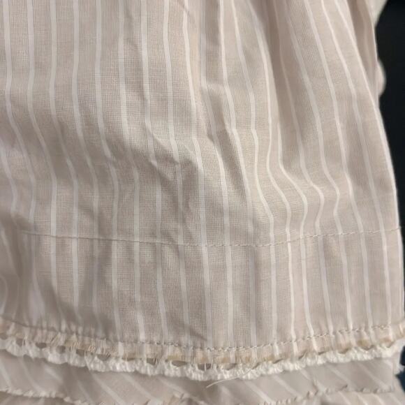 Free People good feels sleeveless peplum striped top size L NWT - Picture 7 of 11